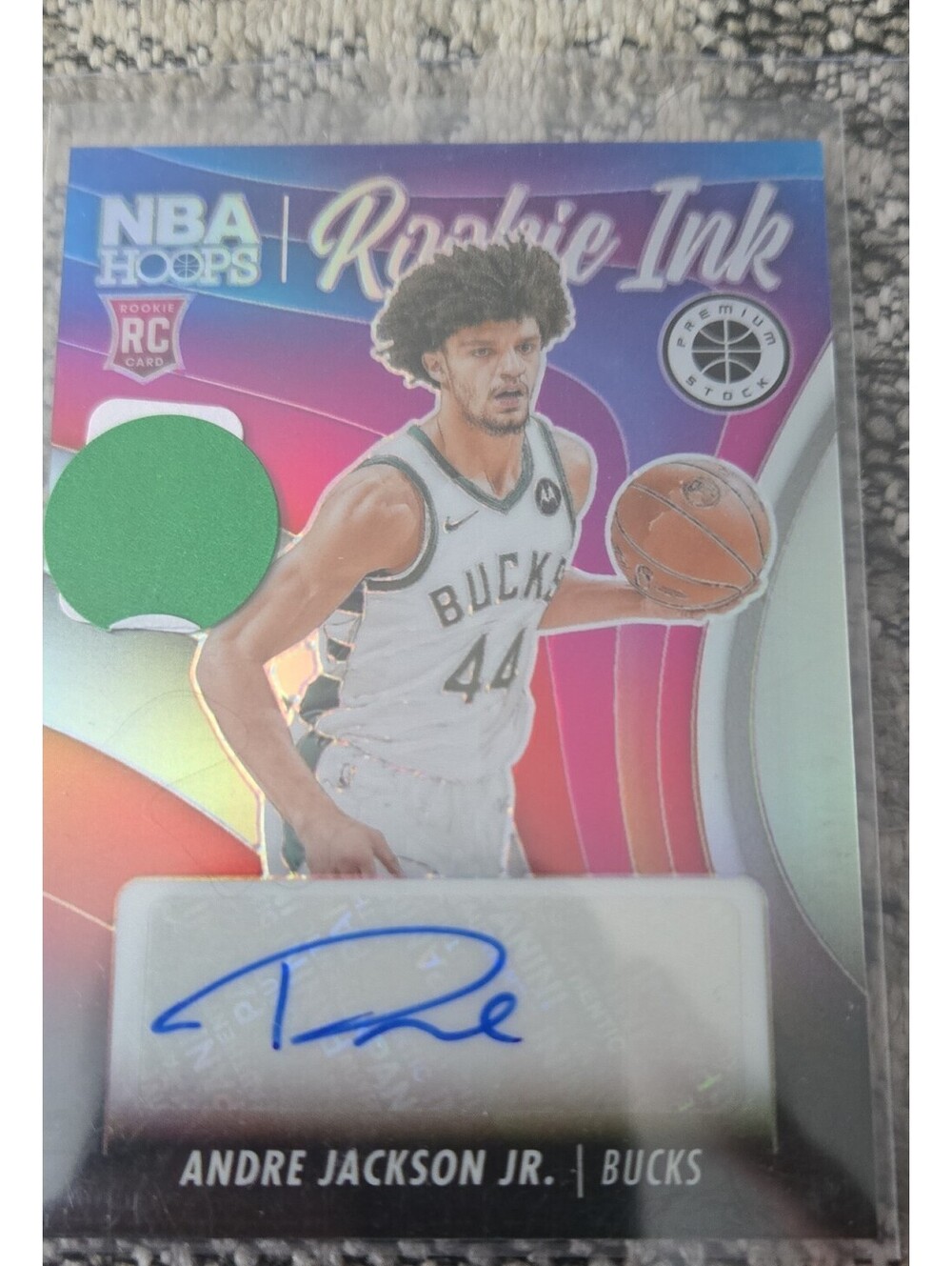 2023-24 Panini Nba Hoops Premium Stock - Rookie Ink Andre Jackson #RI-AJJ...
